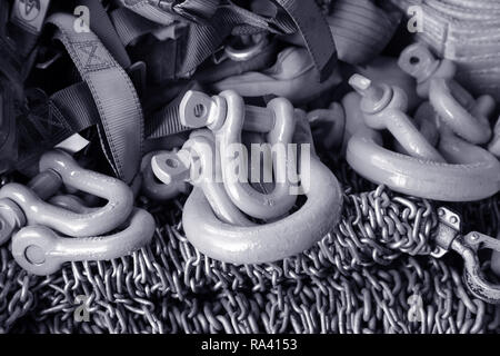 Chaînes et industriels.crochet de l'élingue sans fin.câble antistatique Banque D'Images