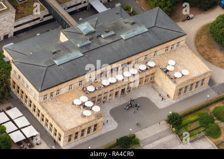 Vue aérienne du Campus Westend, Casino d'IG Farben Haus, campus universitaire de Francfort Banque D'Images