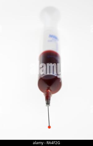 Produits médicaux jetables, seringue, collecte de sang Banque D'Images