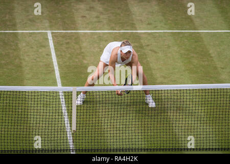 09 juillet 2018. Les Championnats de tennis de Wimbledon 2018 tenue à l'All England Lawn Tennis et croquet Club, Londres, Angleterre, Royaume-Uni. DOUBLES Dames - Banque D'Images