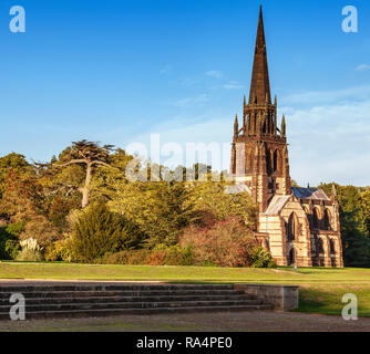 St Marie la Vierge chapelle anglicane dans la magnifique campagne de Clumber Park, Nottinghamshire, Angleterre Banque D'Images