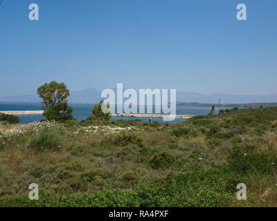 Vue de la baie isolée Akbuk Turquie Banque D'Images