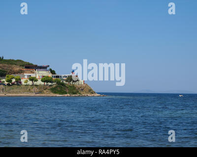 Vue de la baie isolée Akbuk Turquie Banque D'Images