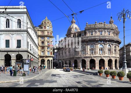 Wlochy - Ligurie - Gênes - plac Piazza de Ferrari - fontanna Italie - Ligurie - Gênes - aqueducs sur la Piazza de Ferrari Banque D'Images