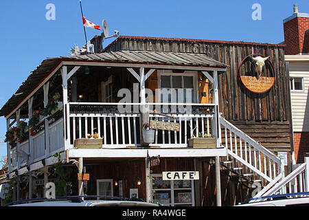 Variété magasin à Big Valley, en Alberta, Canada. Banque D'Images