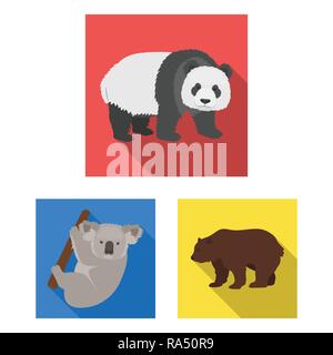 Sloth,porter,panda,DE,blanc,Noël,silhouette,bébé dormir,brun,marche,animal,le miel,mignon,mascot,jouet,zoo,set,icône,,illustration,collection,isolé,design,graphisme,élément signe,télévision,,ombre, vecteurs vecteur , Illustration de Vecteur