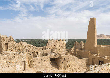 Mosquée à Aghurmi la vieille ville de l'oasis de Siwa en Egypte Banque D'Images