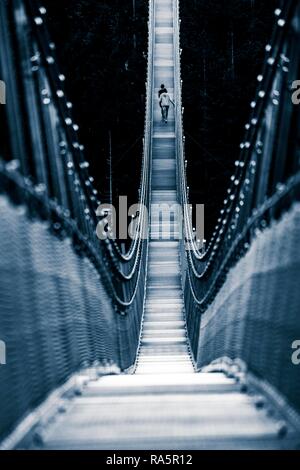 Suspension Bridge Highline 179, Reutte, Tyrol, Autriche Banque D'Images