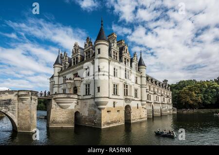 Château Chenonceau sur le Cher, le Château de Chenonceau, Chenonceaux, Département Indre-et-Loire, région Centre, France Banque D'Images