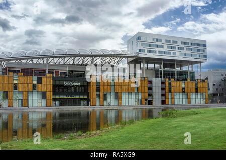 Centre commercial La Confluence, Lyon, Rhône, France, Europe Banque D'Images