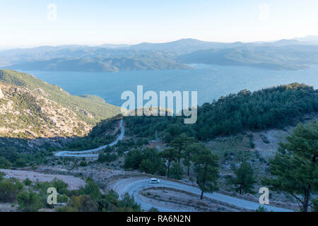 La baie de Akyaka district de Muğla province de la Turquie. Banque D'Images