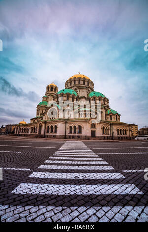 La cathédrale Alexandre Nevski et de concordance à Sofia, Bulgarie Banque D'Images