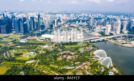 Gardens by the Bay, Marina Bay Sands Resort, Singapour Banque D'Images