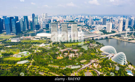 Gardens by the Bay, Marina Bay Sands Resort, Singapour Banque D'Images