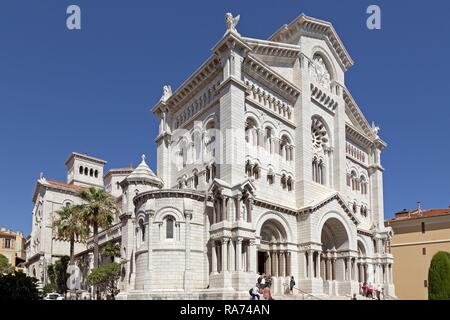 La Cathédrale Saint Nicolas, Monaco, Monaco, Cote d'Azur Banque D'Images