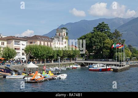 Lago Maggiore, Locarno, Canton du Tessin, Suisse Banque D'Images