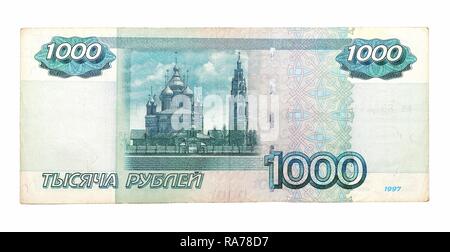 1000 roubles russes de 1997 Banque D'Images