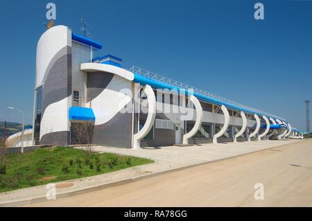 Adaptable et scientifiques complexes, la construction de la plus grande dans la CEI, l'océanarium, Vladivostok, Russie Primorsky Krai Banque D'Images