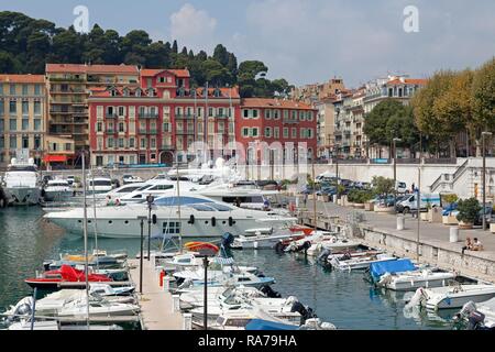 Port, Nice, Alpes-Maritimes, Provence-Alpes-Côte d'Azur, France Banque D'Images