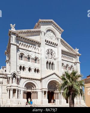 La Cathédrale Saint Nicolas, Monaco, Monaco-Ville, Monaco, Cote d'Azur Banque D'Images