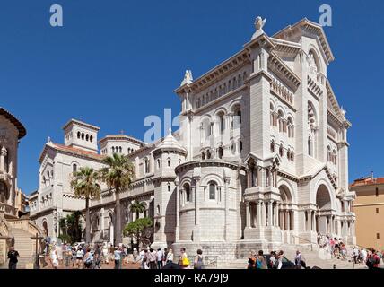 La Cathédrale Saint Nicolas, Monaco, Monaco-Ville, Monaco, Cote d'Azur Banque D'Images