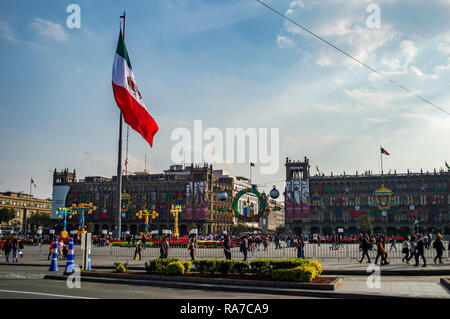 Le Zocalo de Mexico City, Mexique Banque D'Images