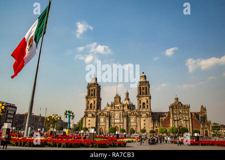 La Cathédrale métropolitaine de Mexico City, Mexique Banque D'Images