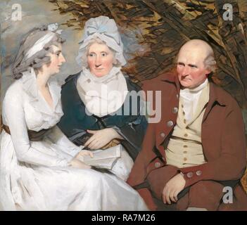 Sir Henry Raeburn, John Johnstone, Betty Johnstone, et Mlle Wedderburn, Écossais, 1756-1823, ch. 1790-1795, huile sur repensé Banque D'Images