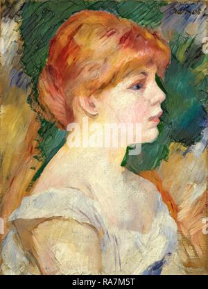 Auguste Renoir, Suzanne Valadon, Français, 1841-1919, ch. 1885, huile sur toile. Repensé par Gibon. L'art classique avec un repensé Banque D'Images