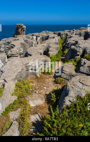 Vue mer à partir de Portugal Banque D'Images