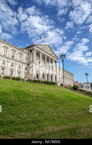 De l'ensemble monumental Parlement portugais (Palais de São Bento), situé à Lisbonne, au Portugal. Banque D'Images