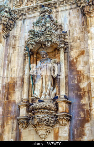 Détails de l'extérieur du monastère de Alcobaça, district de Leiria Portugal Le Monastère de Santa Maria d'Alcobaça (Alcobaca monastery) en Portu Banque D'Images