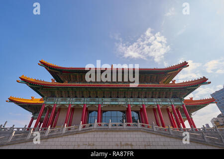 Taipei, Taiwan - le 29 novembre 2018 : Belle Chiang Kai Shek theatre de Zhongzheng district dans la ville de Taipei, Taiwan Banque D'Images