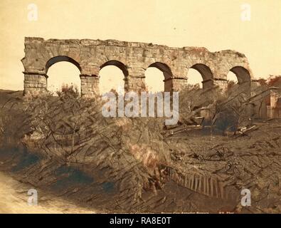 Environs Constantine, Ruines d'un aqueduc romain, à Alger, à la Neurdein Photographies de l'Algérie notamment repensé Byzantine Banque D'Images