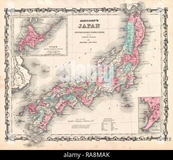 1862, Johnson Site du Japon. Repensé par Gibon. L'art classique avec une touche moderne repensé Banque D'Images