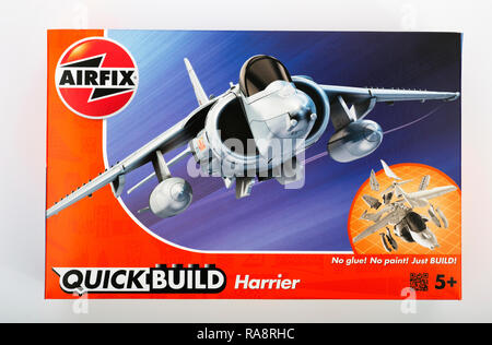 Harrier Jump Jet QuickBuild Airfix modèle en plastique Banque D'Images