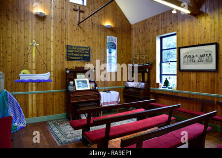 L'intérieur de la Mission du Port Port de Newquay à Newquay en Cornouailles. Banque D'Images