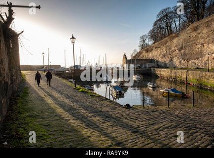 Une vue sur le port de Dysart, Kirkcaldy, Ecosse Banque D'Images