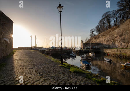 Une vue sur le port de Dysart, Kirkcaldy, Ecosse Banque D'Images