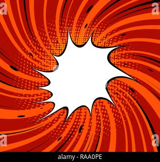 Explosion de la bande dessinée. Pop art style rétro. Cartoon vector illustration Illustration de Vecteur