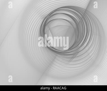 Les cercles bleus et gris. Contexte technique gris. Un ordinateur abstrait moderne design fractales générées sur fond sombre. Résumé couleur fractale Banque D'Images