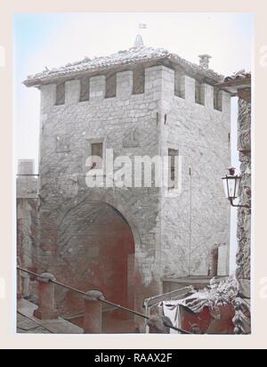 République de Saint-Marin Saint-Marin Porta di S. Francesco, c'est mon l'Italie, l'Italie Pays de l'histoire visuelle repensé Banque D'Images