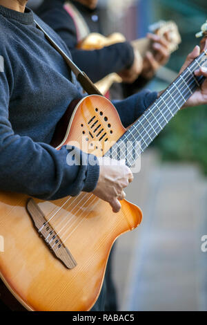 Des musiciens de rue à San Antonio Texas USA Banque D'Images