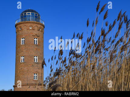 Vitt, Allemagne. 09Th Jan, 2019. La tour de roulement historique sur la côte escarpée du cap Arkona. Crédit : Patrick Pleul/dpa-Zentralbild/ZB/dpa/Alamy Live News Banque D'Images