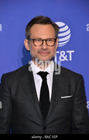 Palm Springs, Californie, USA. 3 janvier, 2019. Christian Slater au 2019 Palm Springs International Film Festival Awards. Photo : Paul Smith/Featureflash Crédit : Paul Smith/Alamy Live News Banque D'Images