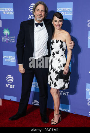 Palm Springs, Californie, USA. 3 janvier, 2019. Réalisateur Peter Farrelly et de l'actrice Linda Cardellini arrivent à la 30e cérémonie annuelle de Palm Springs International Film Festival Awards Gala tenu au Palm Springs Convention Center le 3 janvier 2019 à Palm Springs, Californie, États-Unis. (Photo par Xavier Collin/Image Crédit : Agence de Presse) L'agence de presse Image/Alamy Live News Banque D'Images