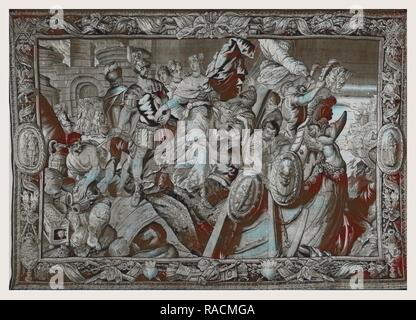 Chute de Troie : Helen navire embarquement pour revenir à spart. Repensé par Gibon. L'art classique avec une touche moderne repensé Banque D'Images