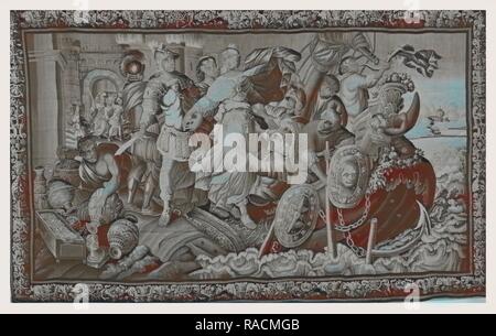 Chute de Troie : Helen navire embarquement pour revenir à spart. Repensé par Gibon. L'art classique avec une touche moderne repensé Banque D'Images