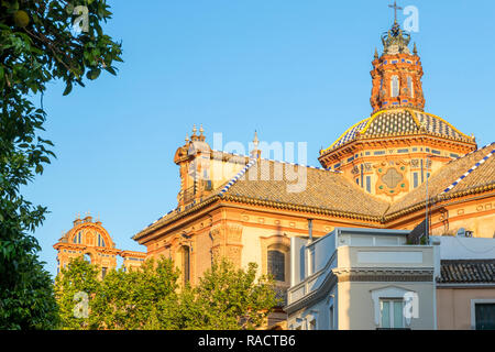 Cupula de l'église Santa Maria Magdalena, Séville, Andalousie, Espagne, Europe Banque D'Images