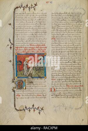 La création d'Ève, Maître de Jean de Mandeville (Français, Actif 1350 - 1370), Paris, France, sur 1360 - 1370 repensé Banque D'Images